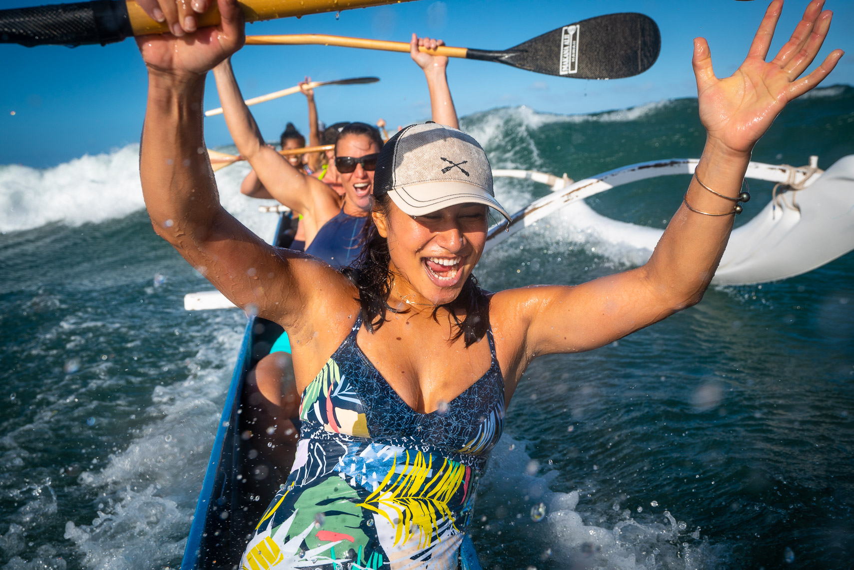 Canoe Surfing Maui, HI Swimwear Photoshoot