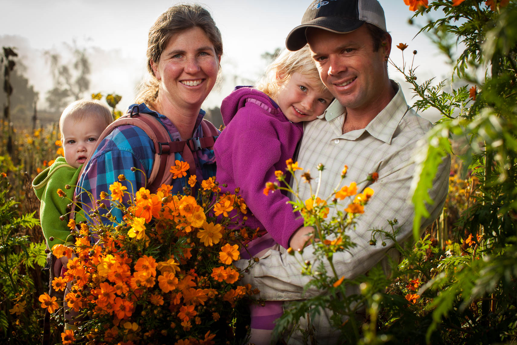 Organic Family Farmers of Flowers and Produce Santa Barbara California