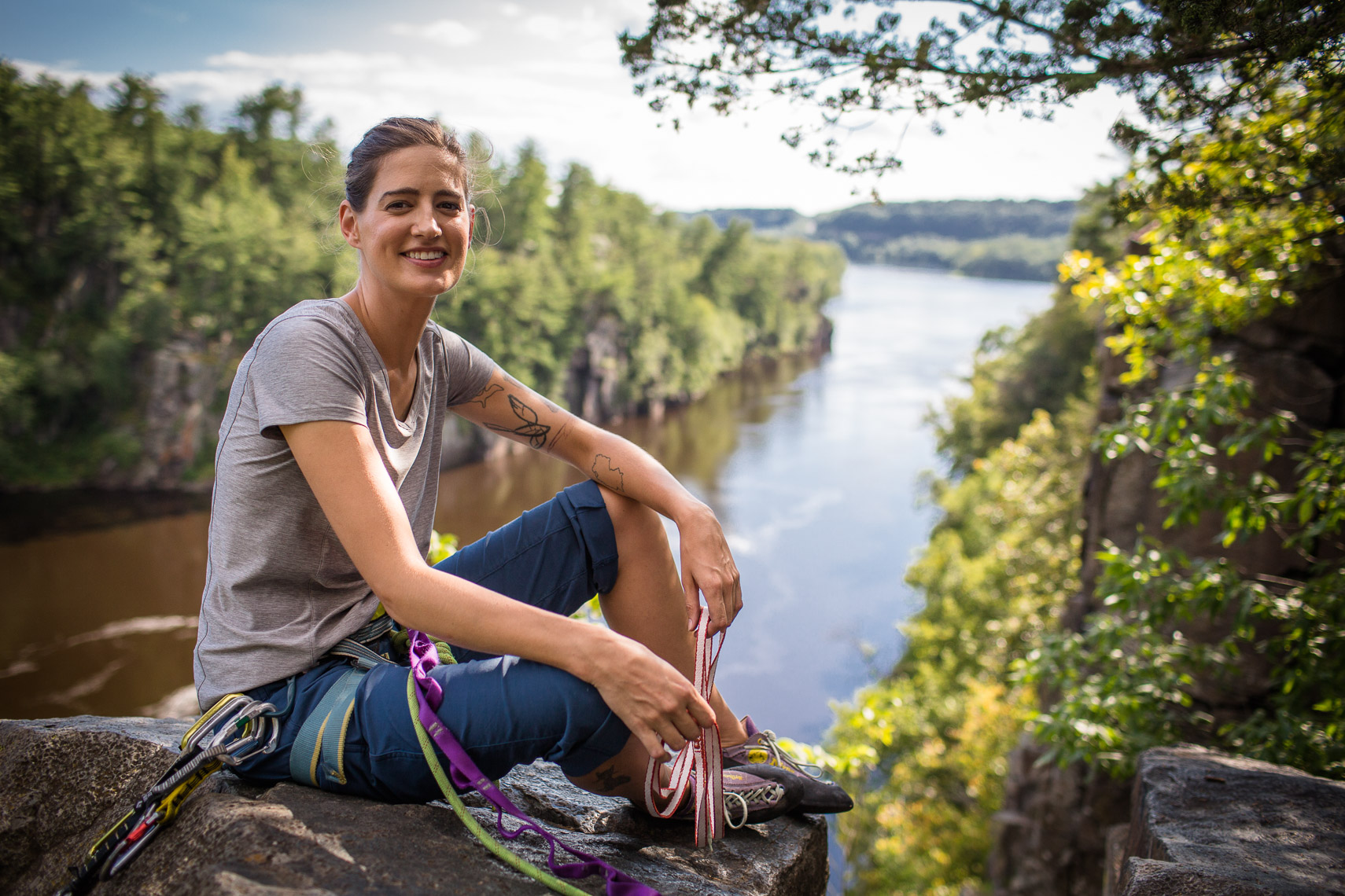 Rock Climbing Portrait, Minneapolis MN