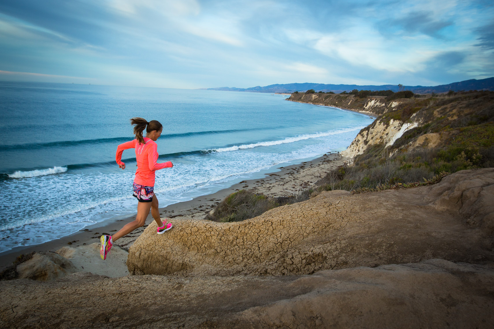 Running on the Cliffs of Southern California
