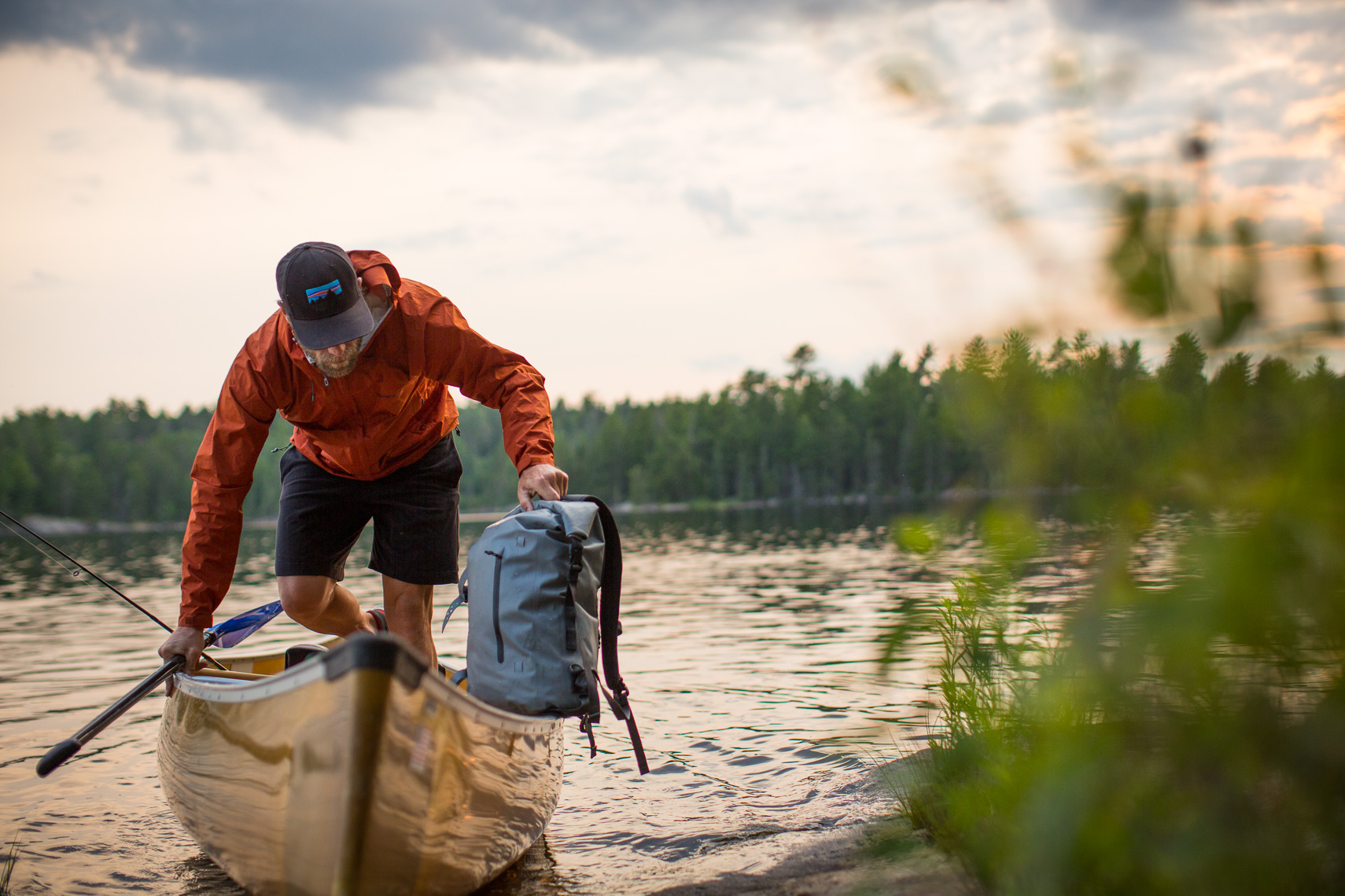 Landing a Canoe in the Boundary Waters Canoe Area Minnesota