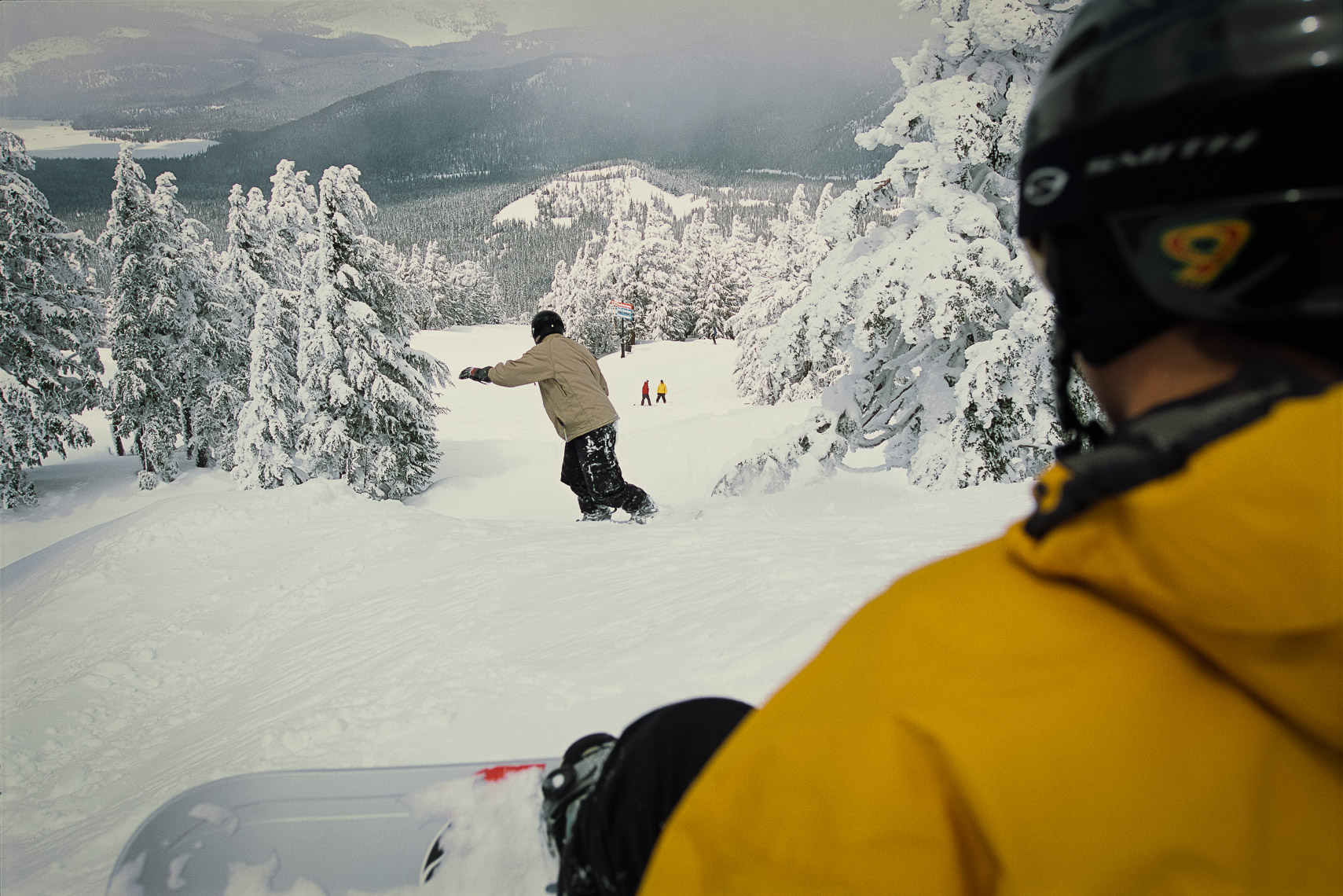 Snowboarding on Mt. Bachelor